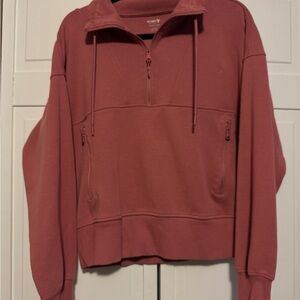 Pink Old Navy Quarter-Zip Pullover